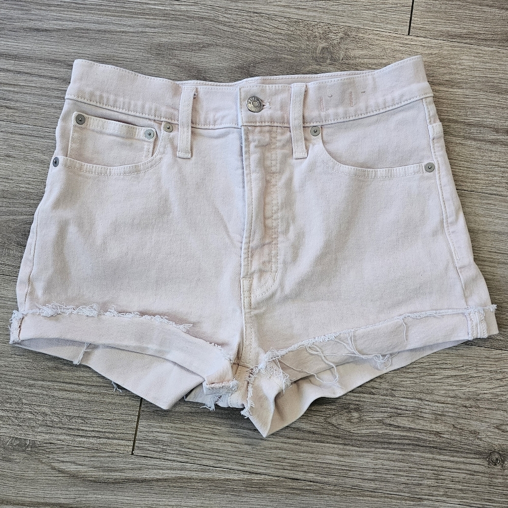 Madewell The Perfect Jean Short Size 27 Pale Pink